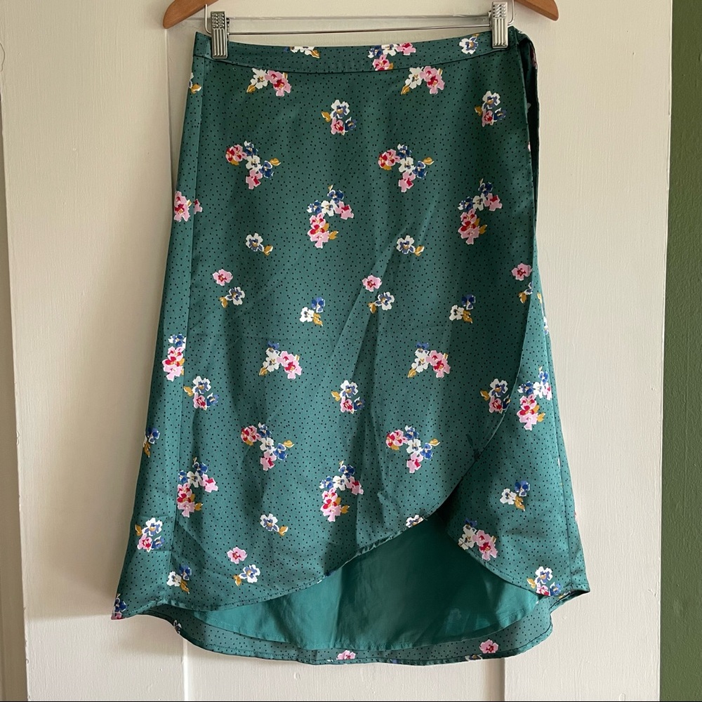 Abercrombie & Fitch Satin Wrap Skirt